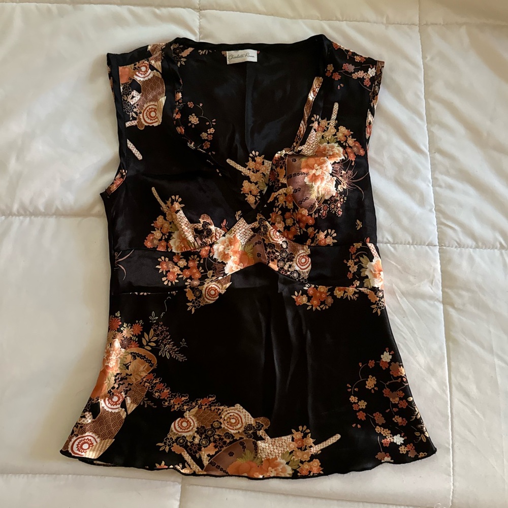 Charlotte Russe Vintage Elegant Floral Blouse